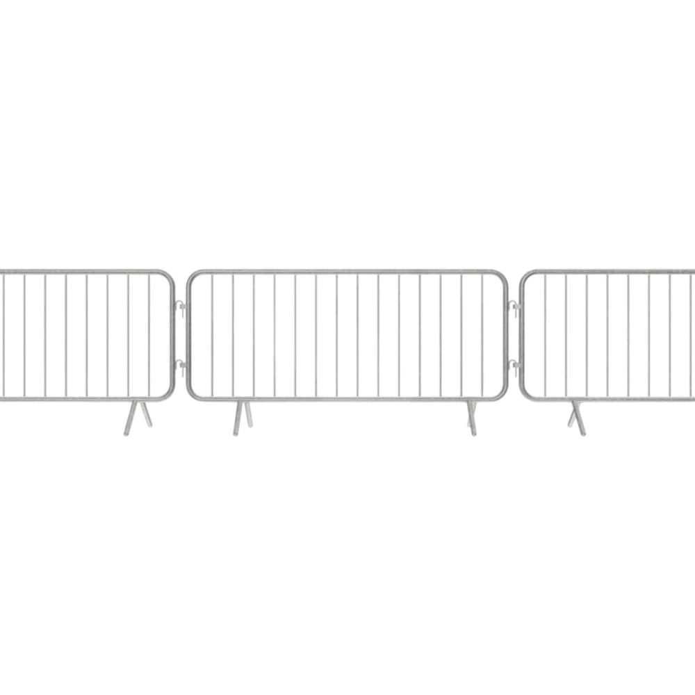 Crowd Control Barrier with Fixed Legs | Galvanised Steel Pedestrian Barrier