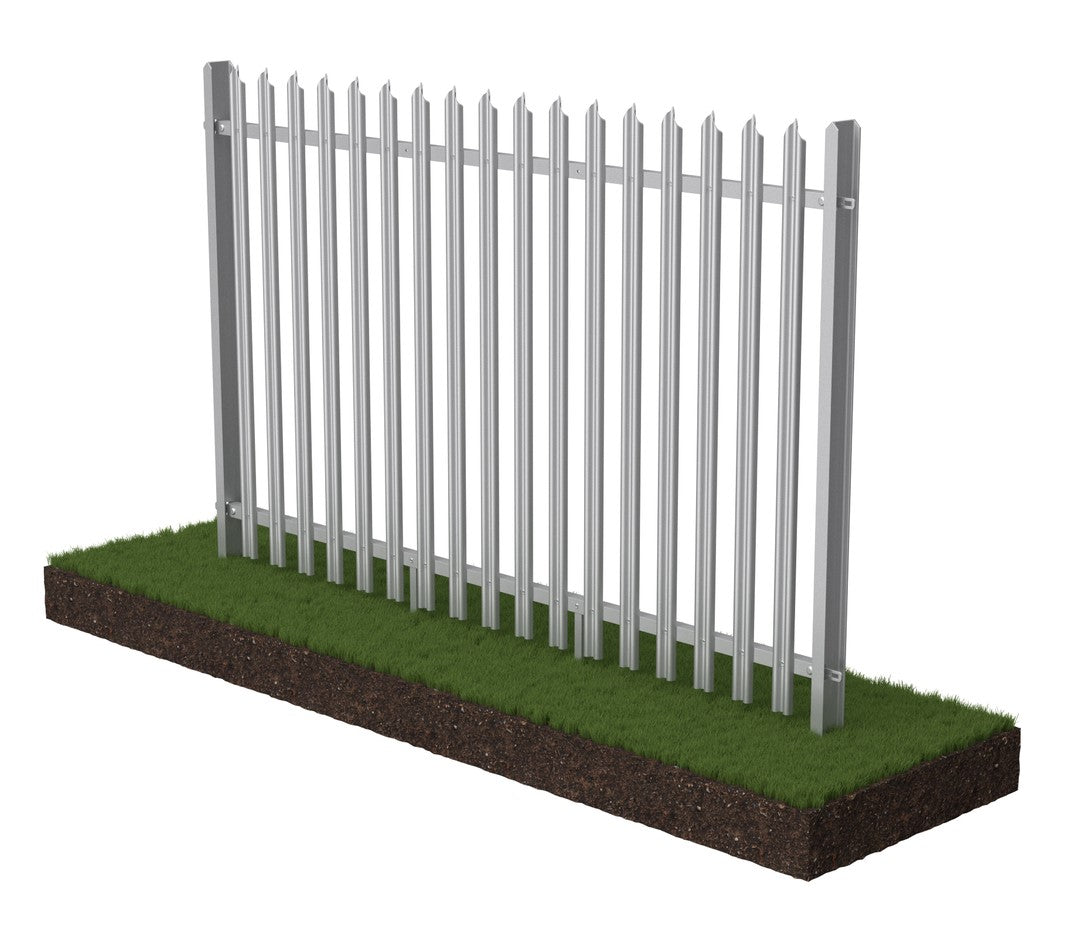 Steel Palisade Fencing Kits | Triple-Point 2mm W Pale