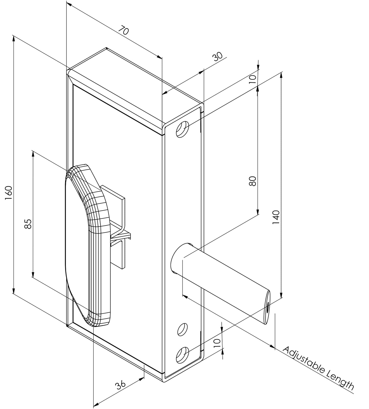 Key Access Pushpad Exit Lock | Gatemaster Superlock