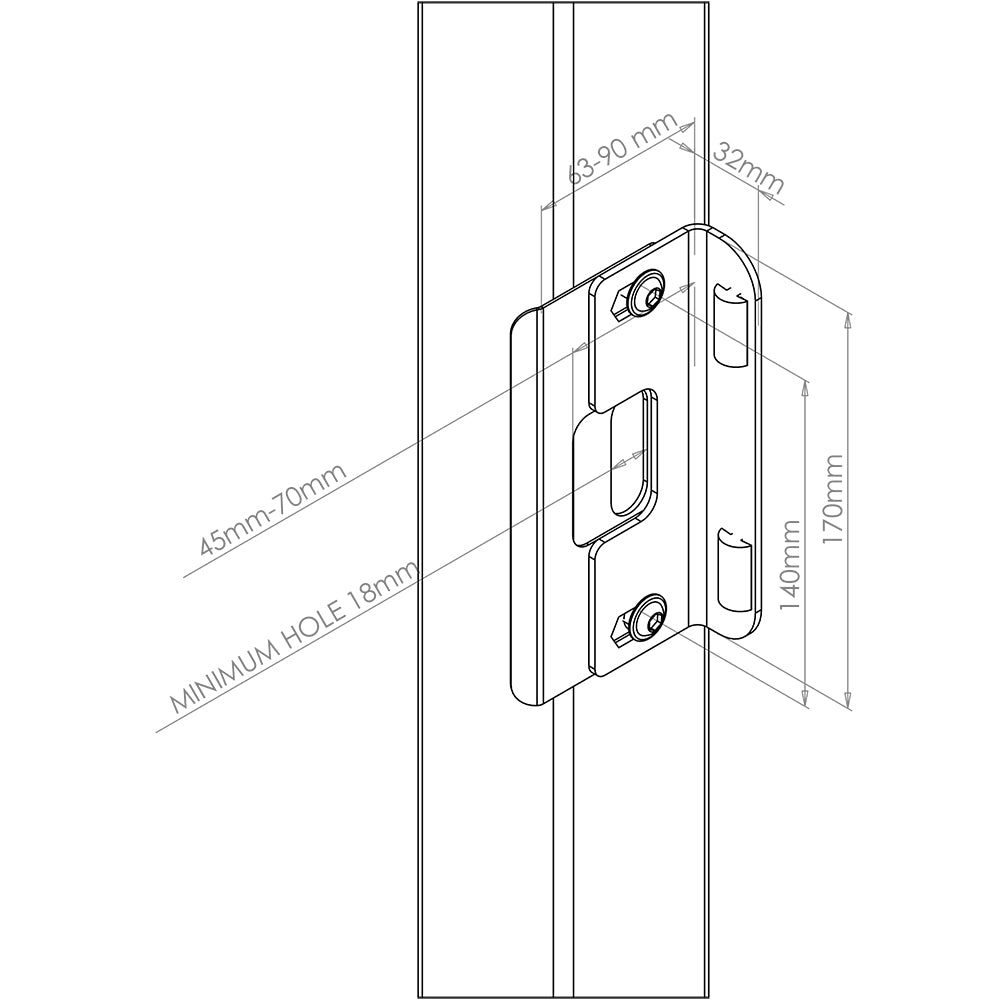 Gapless Gate Lock Keep | Gatemaster Superlock