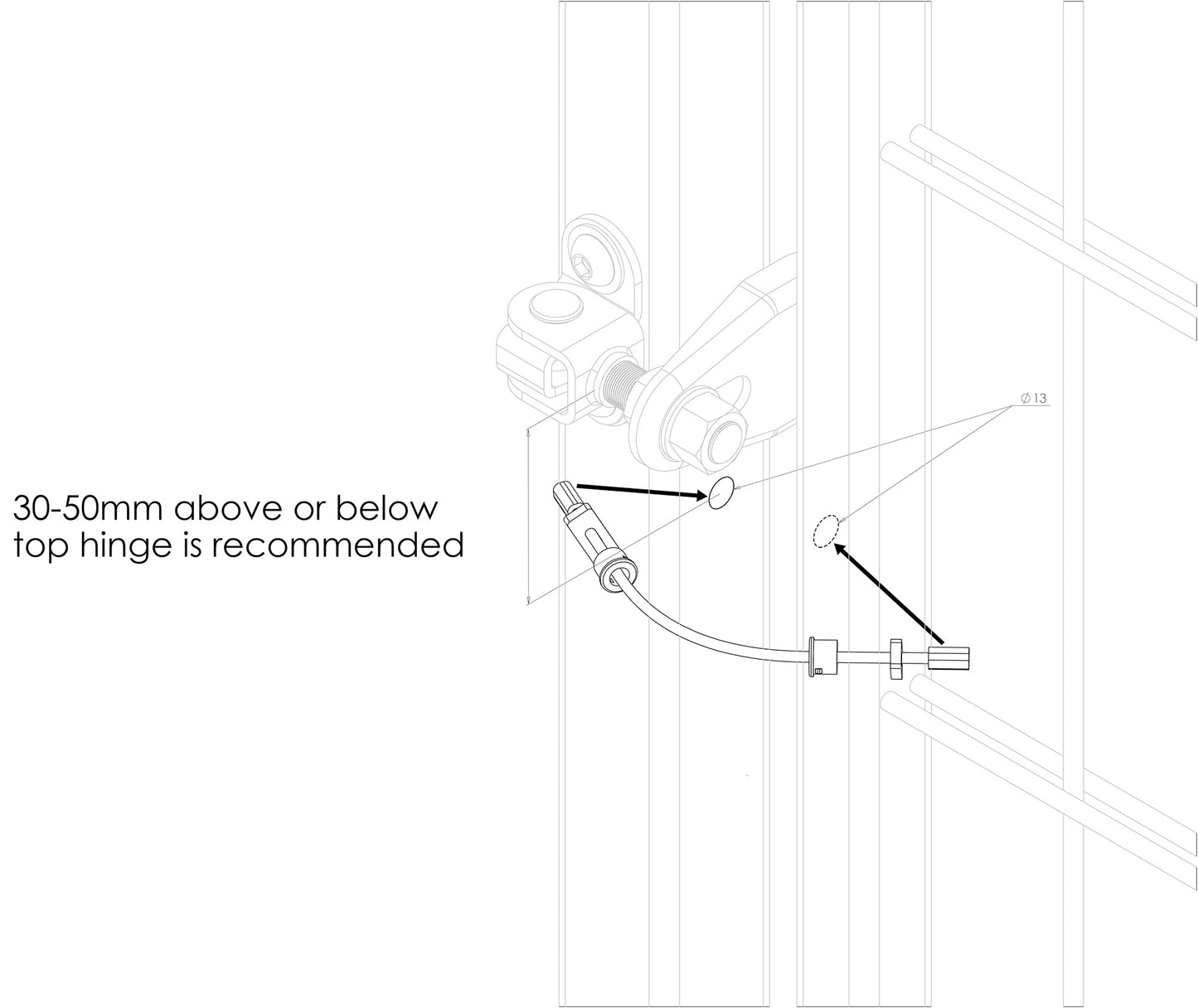 Anti-Fall Gate Restrainer