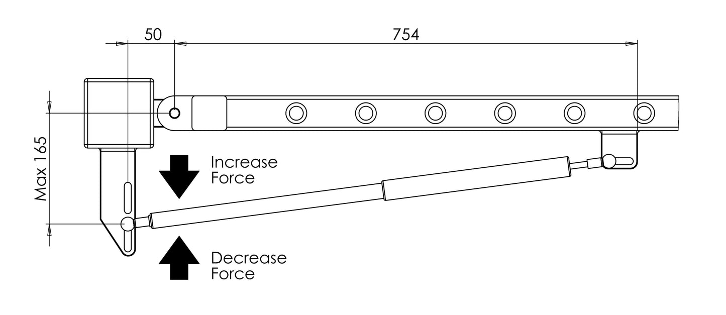 Gate Closing Gas Strut