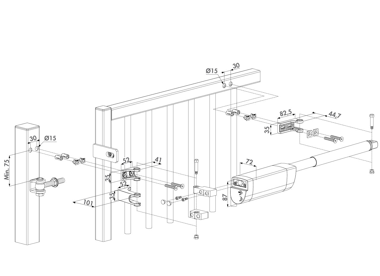 SAMSON-2 Hydraulic Gate Closer for Large Gates