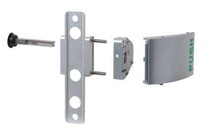 Locinox P00006088 3006PUSH Push Pad Handle Set | Aluminium Push Handle for Gate Locks