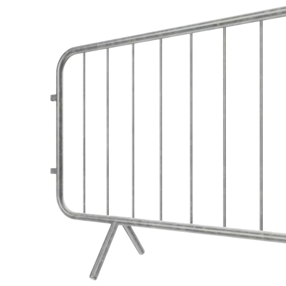 Crowd Control Barrier with Fixed Legs | Galvanised Steel Pedestrian Barrier