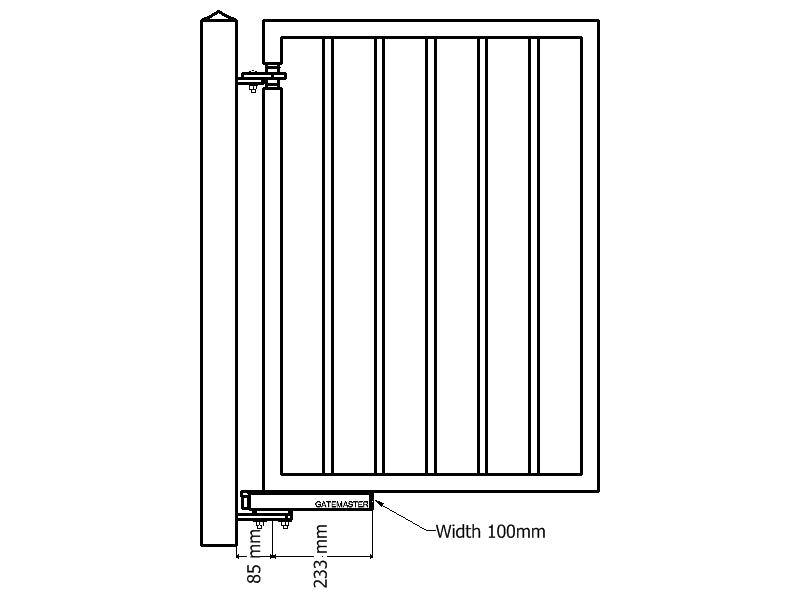 APS Hydraulic Gate Closer | Weld On